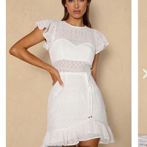 Selfie Leslie white dress. Size small. Brand new with the tags.